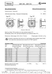 KBPC1514F_W datasheet pdf Diotec Elektronische
