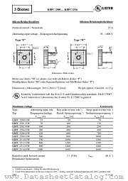 KBPC2504F_W datasheet pdf Diotec Elektronische