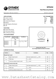 DSF45422 datasheet pdf Dynex Semiconductor