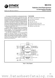 MAS1916FE datasheet pdf Dynex Semiconductor