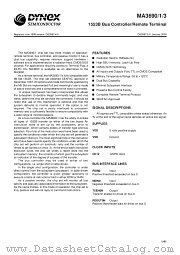 MAS3690CD datasheet pdf Dynex Semiconductor