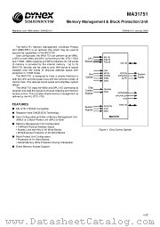 MAS31751AE datasheet pdf Dynex Semiconductor