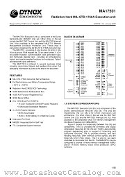 MAS17501FS datasheet pdf Dynex Semiconductor