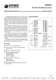 MAS281C datasheet pdf Dynex Semiconductor