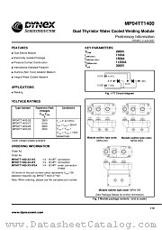 MP04TT1400-26 datasheet pdf Dynex Semiconductor