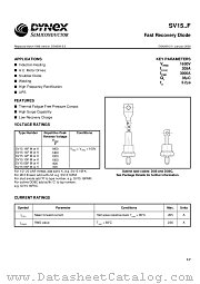 SV1514K datasheet pdf Dynex Semiconductor