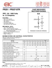 FR257-STR datasheet pdf EIC discrete Semiconductors