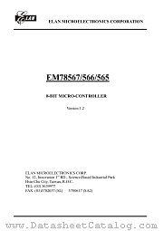 EM78566BQ datasheet pdf ELAN Microelectronics