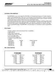 EM92600CP datasheet pdf ELAN Microelectronics