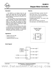 ELM313P datasheet pdf ELM Electronics