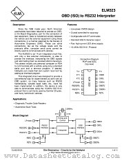 ELM323P datasheet pdf ELM Electronics
