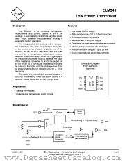 ELM341SM datasheet pdf ELM Electronics