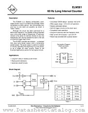 ELM381P datasheet pdf ELM Electronics