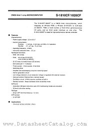 S-1820CF datasheet pdf Epson Company