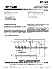 MP7524 datasheet pdf Exar