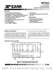 MP7633 datasheet pdf Exar