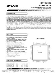 ST16C552CJ68 datasheet pdf Exar
