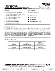 XR-2206D datasheet pdf Exar