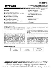 XRD9815 datasheet pdf Exar