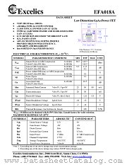 EF018A datasheet pdf Excelics Semiconductor
