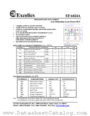 EFA024A datasheet pdf Excelics Semiconductor