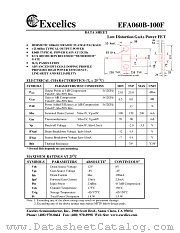EFA060BB-100F datasheet pdf Excelics Semiconductor