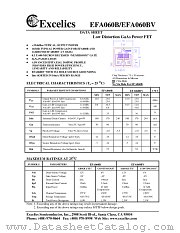 EFA060B datasheet pdf Excelics Semiconductor