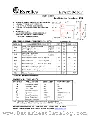 EFA120B-100F datasheet pdf Excelics Semiconductor