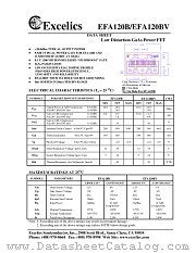EFA120BV datasheet pdf Excelics Semiconductor