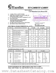 EFA240B datasheet pdf Excelics Semiconductor