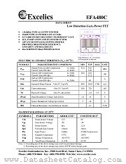EFA480C datasheet pdf Excelics Semiconductor