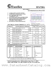 EFA720A datasheet pdf Excelics Semiconductor