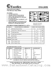 EMA205B datasheet pdf Excelics Semiconductor
