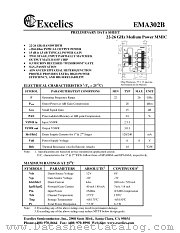 EMA302B datasheet pdf Excelics Semiconductor