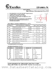 EPA040A-70 datasheet pdf Excelics Semiconductor