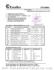 EPA040A datasheet pdf Excelics Semiconductor