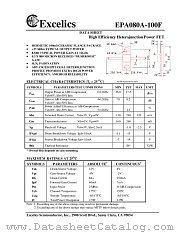 EPA080A-100F datasheet pdf Excelics Semiconductor