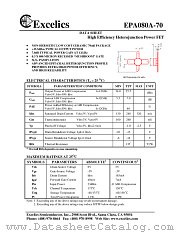 EPA080A-70 datasheet pdf Excelics Semiconductor