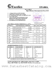 EPA080A datasheet pdf Excelics Semiconductor