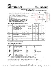 EPA120B-100F datasheet pdf Excelics Semiconductor