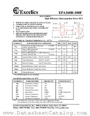 EPA160B-100F datasheet pdf Excelics Semiconductor