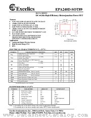 EPA240D-SOT89 datasheet pdf Excelics Semiconductor