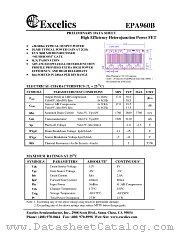 EPA960B datasheet pdf Excelics Semiconductor