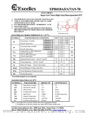 EPB018A5-70 datasheet pdf Excelics Semiconductor