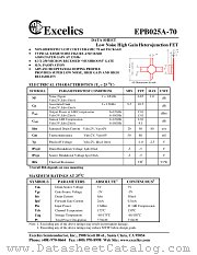 EPB025A-70 datasheet pdf Excelics Semiconductor