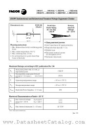 1.5KE320A datasheet pdf Fagor