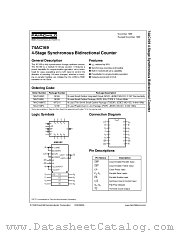 74AC169CW datasheet pdf Fairchild Semiconductor