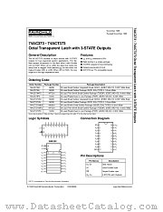 74AC373CW datasheet pdf Fairchild Semiconductor
