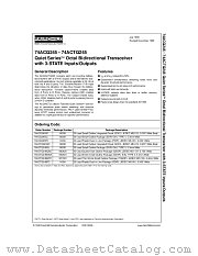 74ACQ245CW datasheet pdf Fairchild Semiconductor
