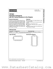 74F2645SCX datasheet pdf Fairchild Semiconductor